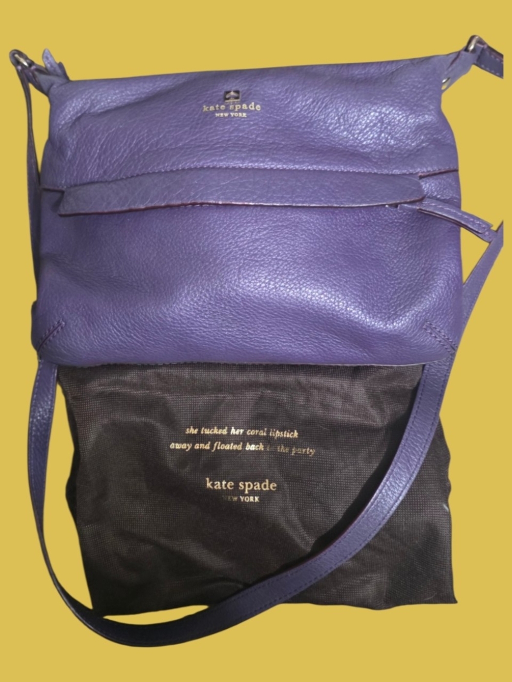 kate spade New York Purple Leather Crossbody Bag